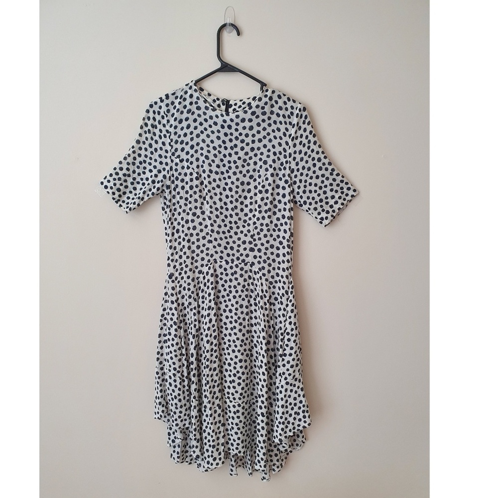 H&M sheat polkadot midi dress
